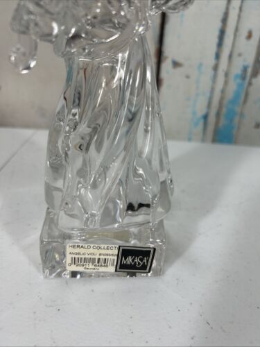 Mikasa Crystal Herald Collezione Angelo Violino Statuina 8" Angelic - Foto 5 di 10