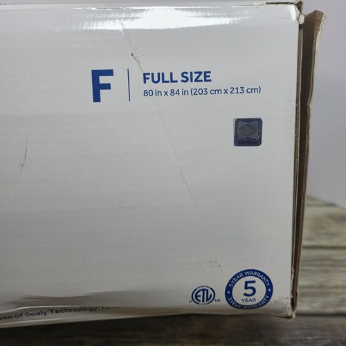 Sealy Warming Blanket Silky Flannel 80x84 Full Size Electric Beige New In Box - Picture 8 of 9