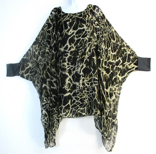 Top foderato da donna Lagenlook 100% seta stile caftano 8 colori taglia unica: plus - Foto 11 di 37