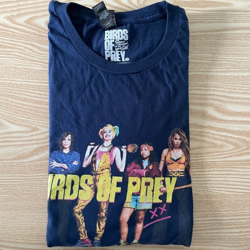 Birds of Prey T-Shirt DC Large Blue 23" Pit-to-Pit Short Sleeve Round Neck Style - Picture 6 of 12
