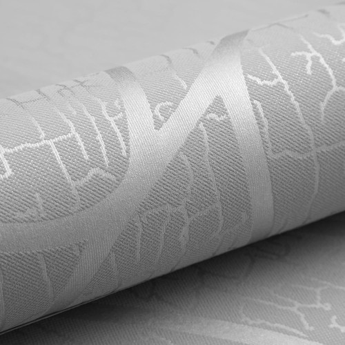 3D Glitter Damask Silver Grey Wallpaper Rolls·Metallic Textured Wall Paper Decor - Picture 74 of 77
