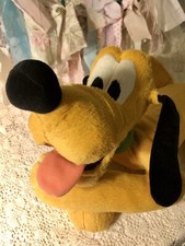 Disney Parks Original Authentic Plush Stuffed Pluto Dog Laying