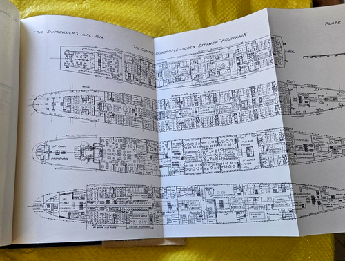 OCEAN LINERS OF THE PAST - Aquitania - Cunard Quadruple-Screw Atlantic BOOK HCDJ - Bild 16 von 20