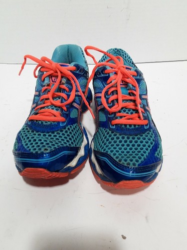 ASICS GEL CUMULUS 15 BLUE RUNNING LADIES 6 SHOES - Picture 4 of 5