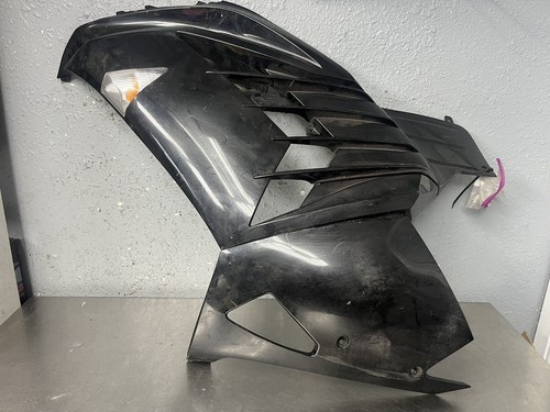 2006-2011 KAWASAKI NINJA ZX14 COMPLETE LEFT SIDE FAIRING BLACK OEM Light Marks*