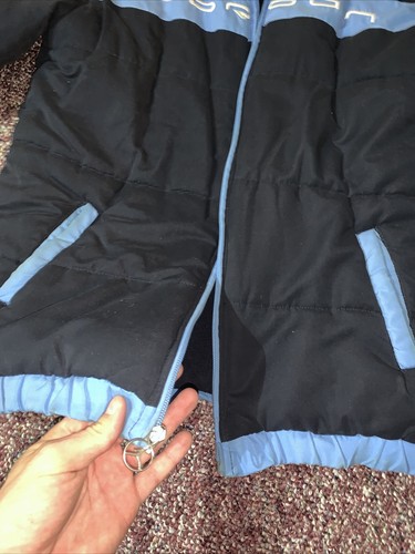 Air Jordan Jumpman Blue Boys Youth XL Winter Lined Filled Puff Jacket Mens - Picture 3 of 7