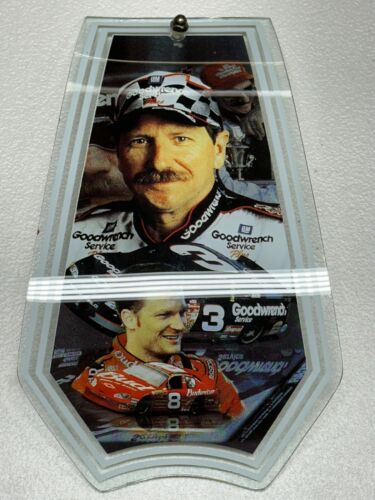 Dale Earnhardt Sr & Dale Earnhardt Jr Replacement Single Glass Touch Lamp Panel - Picture 2 of 9