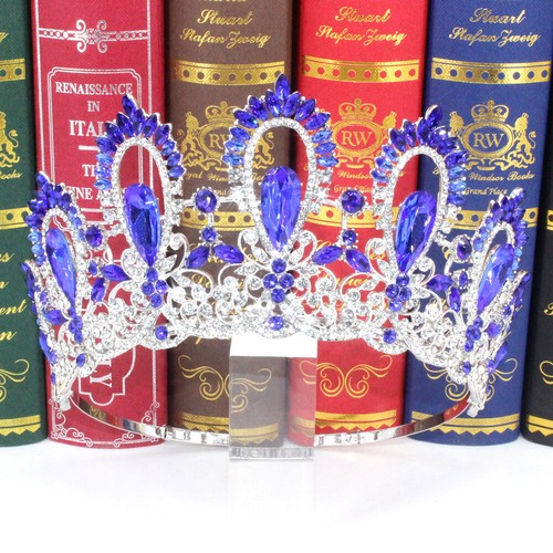 9,2 cm groß Kristall Diadem Krone Hochzeit Königin Prinzessin Abschlussball verstellbar für Frauen - Bild 5 von 24