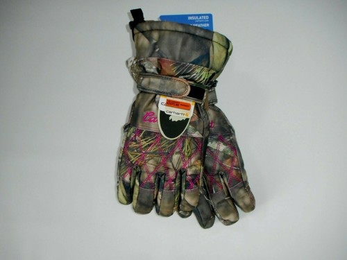 CARHARTT Mossy Oak CAMOUFLAGE GUANTLET INSULATED GLOVES Womens Size MEDIUM NEW - Picture 3 of 4