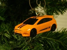 Ford Focus RS custom orange Christmas tree ornament w/hanger ~ Gift Adorno