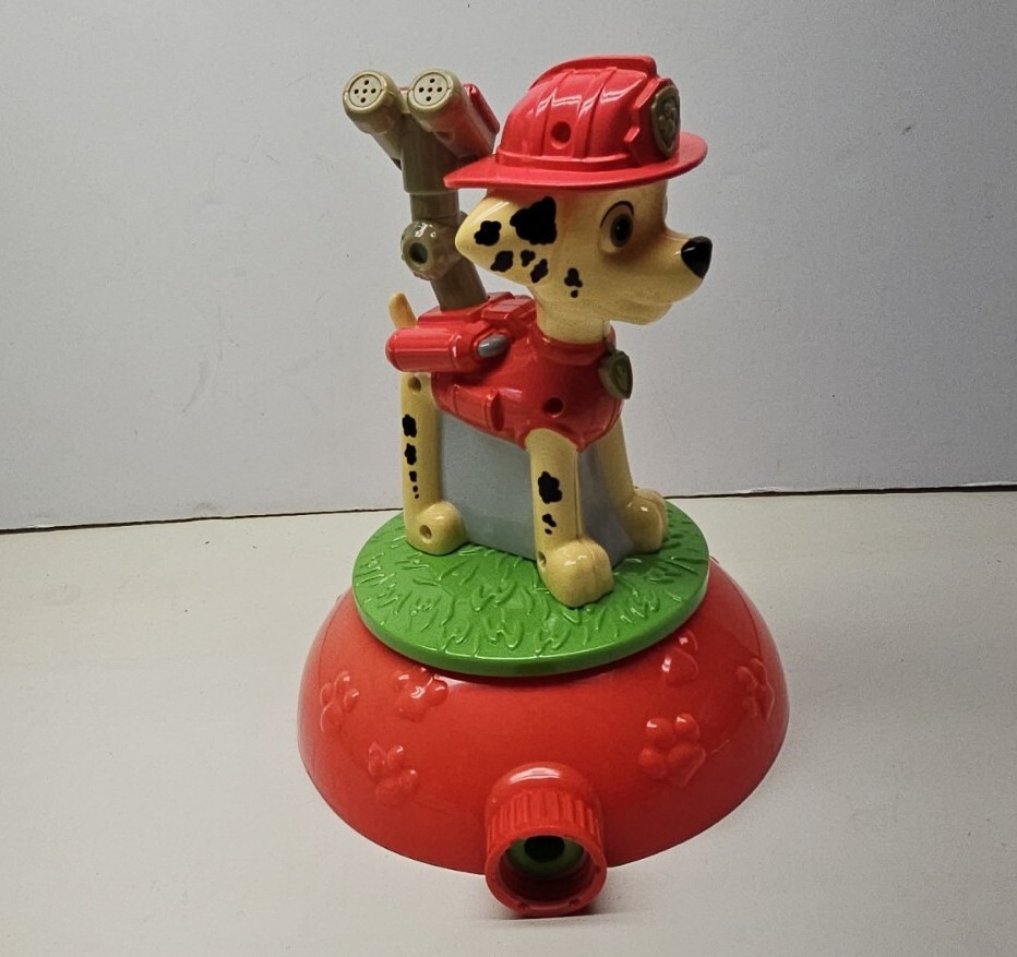 Paw Patrol Sprinkler Marshall Water Toy Shoots Spin Sprays Water