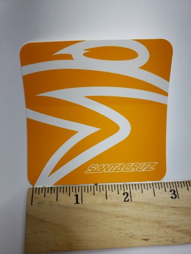 3" SANTA CRUZ Yellow MTB Ride Rack Mountain Bicycle BIKE FRAME STICKER DECAL - Picture 5 of 12