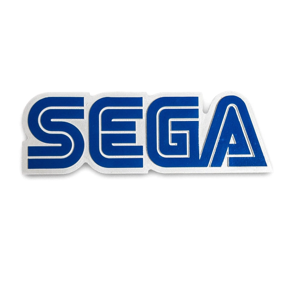 🌀 Letrero con logotipo SEGA - Arte de pared de madera grabado CNC | Decoración retro para exhibición de juegos Foto 2 de 4