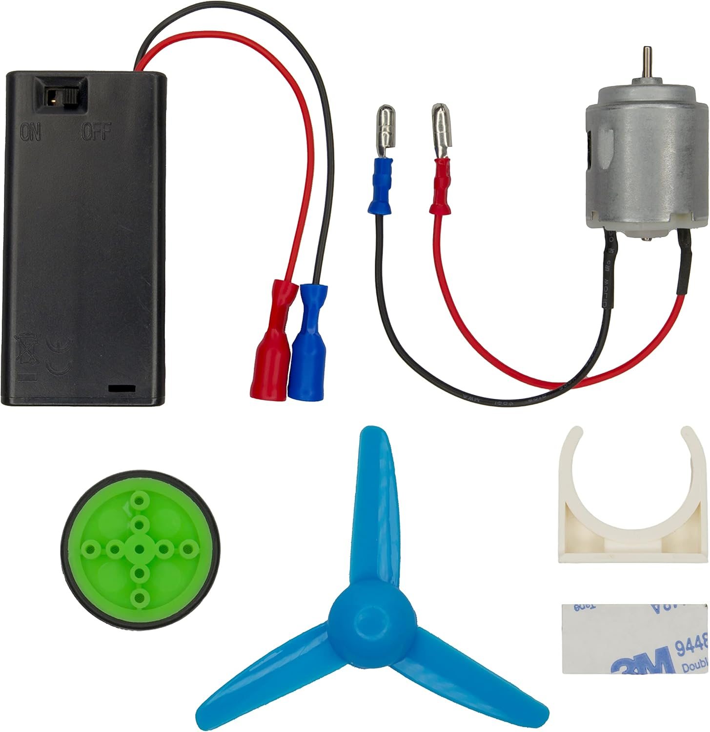 DC Motors Kit (10 Sets) – 3V Electric Motors with Safety Plug Connectors, Propel