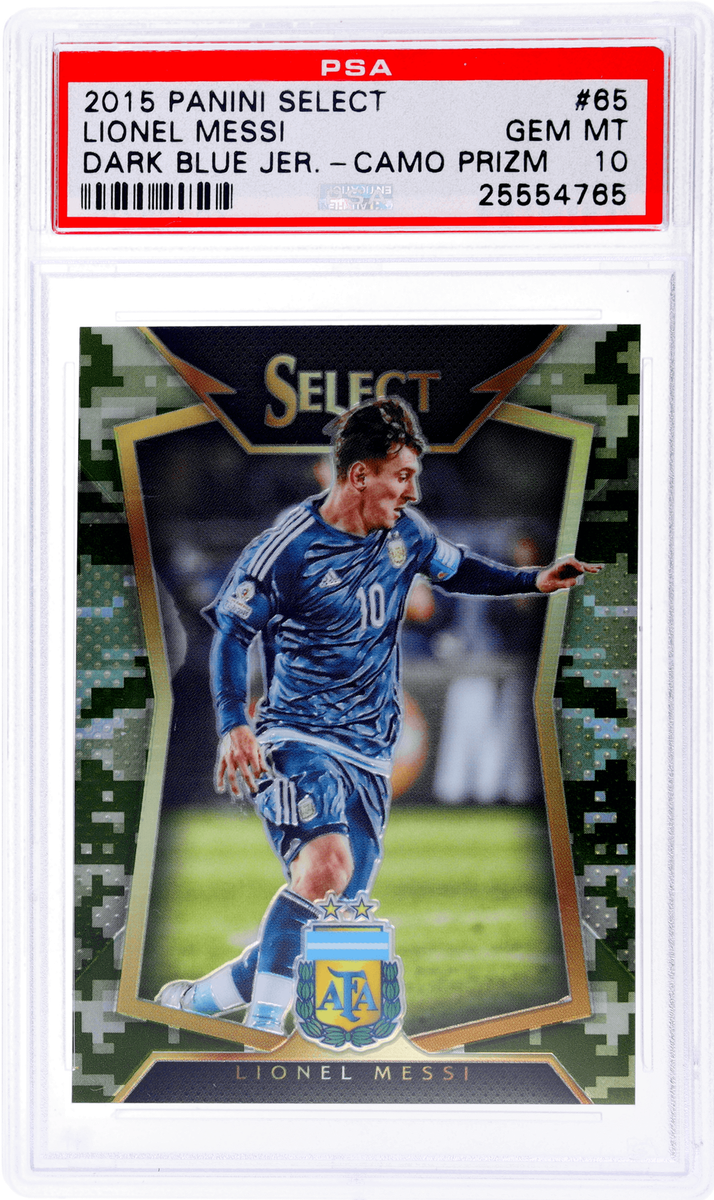 2015 PANINI LIONEL MESSI メッシ 世界99枚限定 2015 Panini Donruss Fantastic Finishers Lionel Messi #68 PSA