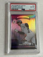 1997 Donruss Limited Derek Jeter Lou Collier Limited Exposure #22 PSA 8