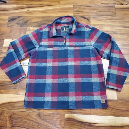 John Wayne Stock & Supply Pile Mezza Zip Uomo Taglia XL Rosso - Foto 1 di 7