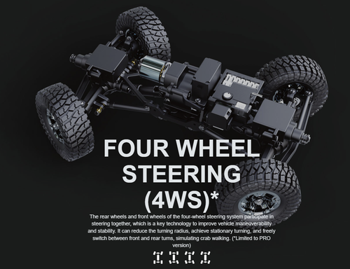 UDIRC UCX2405 1/24 Brushed Motor 4WD Rc Mini Rock Crawler yellow Off-Road - Picture 7 of 18