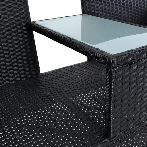 Polyrattan Gartenbank Bank Rattan Sitzbank 2-Sitzer Gartenmöbel Balkonmöbel - Bild 12 von 12