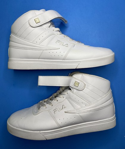 FILA White On White High Top Sneakers Shoes 1CM00347-100 Men Size 12 - Picture 7 of 11