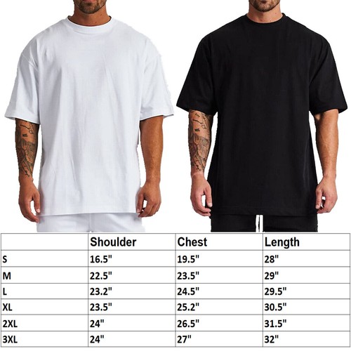 Men's Oversized Cotton T-Shirt with Streetwear Style | Hip Hop Fashion Tee - Imagen 15 de 17