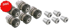 11 Pc. Techniks HSK 63F ER 40 CNC Routers Tooling Kit-Collet Chuck,Collet,Wrench