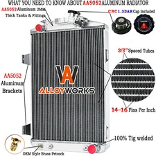 3 Row Aluminum Radiator  for 1930 Chevrolet Chevy Car Chevy V8 Conversion Truck