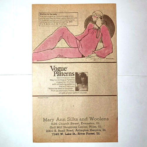 Folletos de catálogo de moda vintage años 70 Vogue Patterns $4 cada uno - Imagen 19 de 46