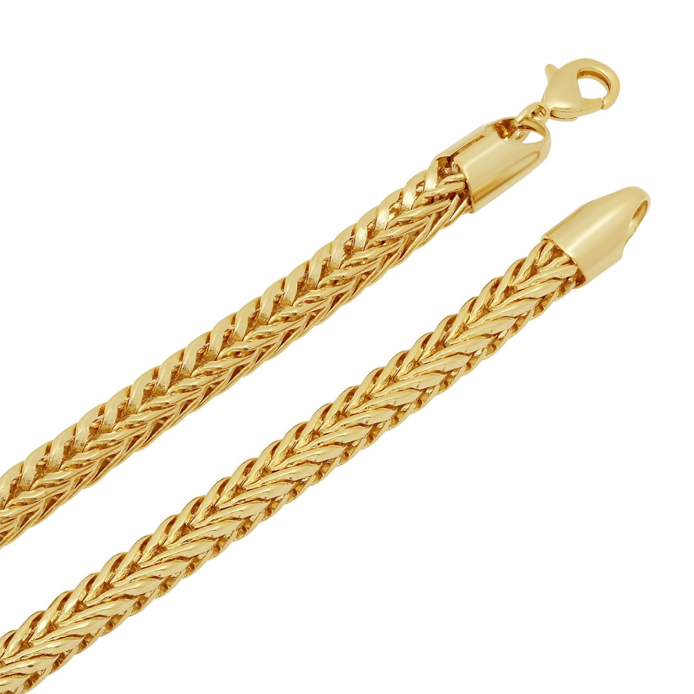 La fabbrica Bling 6mm 14k oro Placcato Collana Catena Catena Catena Franco + gioielli in microfibra 9fc086 La fabbrica Bling 6mm 14k oro Placcato Collana Catena Catena Catena Franco + gioielli in microfibra 9fc086