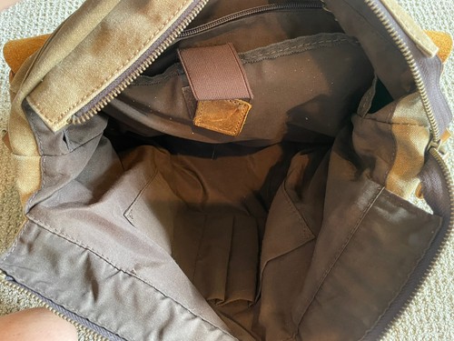 Leather & Canvas  messenger bag/ briefcase / laptop bag - Picture 4 of 4