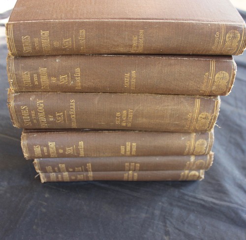 1920 "STUDIES IN THE PSYCHOLOGY OF SEX" 6 VOLUME SET ~ HAVELOCK ELLIS