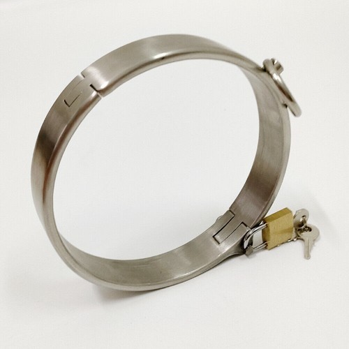 Grilletes de acero inoxidable grilletes metal bondage cuello mano tobillo puños pequeño - Imagen 5 de 21
