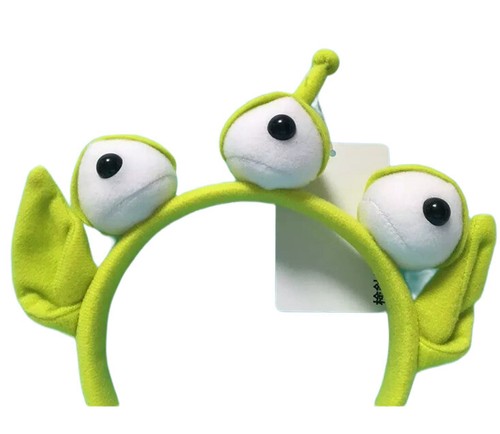 Disney Toy Story Green 3 EYE Green Alien Headband Ears Rare Costume USA Seller - Picture 2 of 2