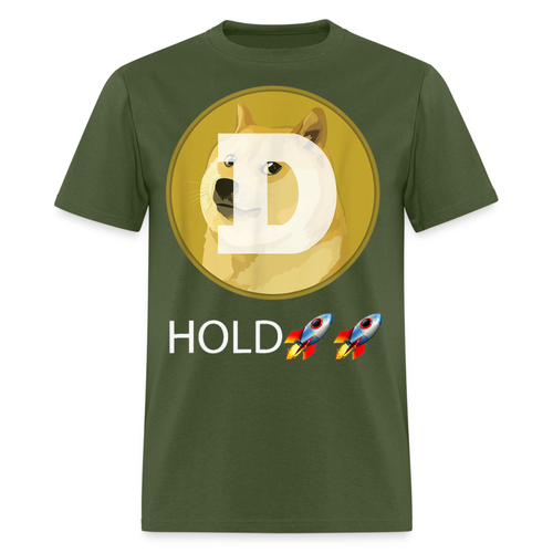 Dogecoin To the Moon Shirt Doge HODL Rocket Crypto Meme T-Shirt Gr. S-6XL - Bild 82 von 82