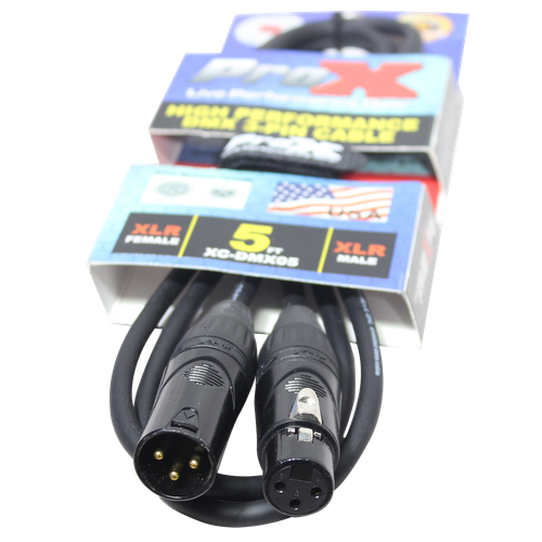 Cable de alto rendimiento ProX DMX XLR3-M a XLR3-F - Imagen 1 de 14