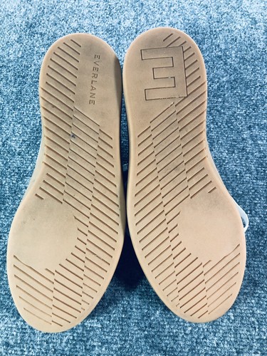 Everlane The ReLeather Tennis Shoe Fashion Sneaker White Gum Womens 9.5 Mens 7.5 - Picture 5 of 9