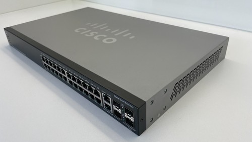 Cisco SG500-28 - 28-Port Gigabit Stackable Managed Switch - LEISE!!! - Bild 3 von 10