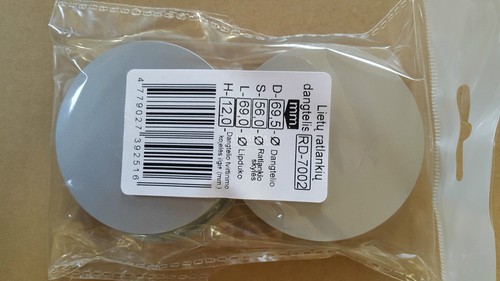 4x 56mm 69,5mm ALLOY WHEEL CENTRE CAPS CENTER 56 69 GREY UNIVERSAL PLASTIC FIAT - Bild 4 von 5