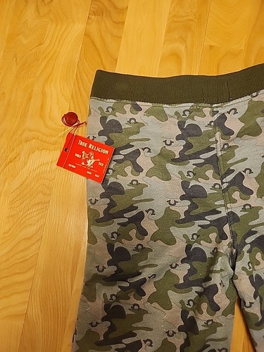 Pantalones Cortos True Religion Camuflados Polar Oliva Niños Talla L Nuevos con Etiquetas - Imagen 7 de 7
