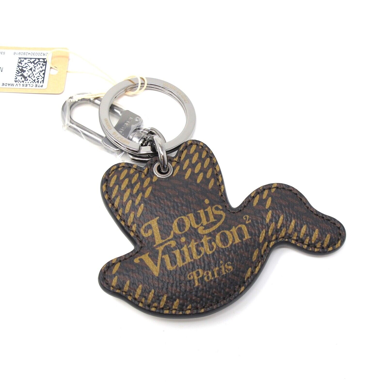 Louis Vuitton KeyCharm KeyRing Portocre LV Rabbit Virgil Abloh Mluticolor  Silver