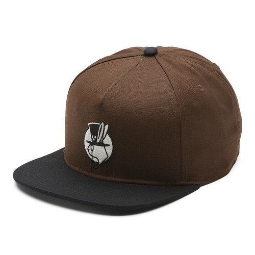 NWT VANS HIGH HAT ELEVATED STRAPBACK CAP Rabbit BROWN 5-Panel Flat Brim Hat - Picture 4 of 4