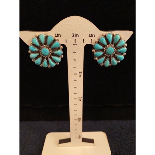 Important Vintage Native American Navajo Gil Ortega Shop Turquoise Sterling Silver Bracelet Important Vintage Native American Navajo Gil Ortega Shop Turquoise Sterling Silver Bracelet