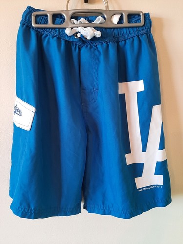 AUTHENTIC MLB Los Angeles Dodgers LA  Logo Athletic Shorts BLUE YOUTH Xsmall (6) - Picture 1 of 4