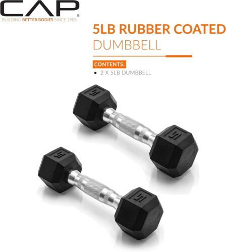 Coated Dumbbell Weight | Multiple Options Pairs & Sets ( 10 Pounds ) - Picture 2 of 6