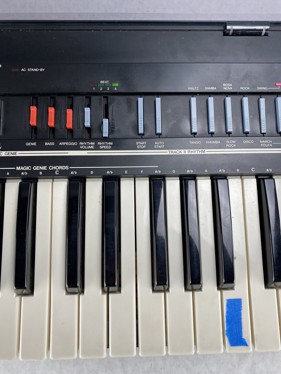 Lowrey V 100 Micro Genie Vintage Keyboard Synthesizer FOR PARTS or REPAIR