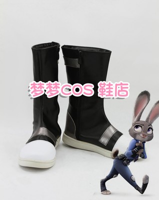 Anime Zootopia Cos Judy Rabbit Cosplay Costume Shoes Boots Anime Shoes
