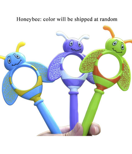 Lupa con forma de insecto dibujos animados niños juguetes educativos lupa aprendizaje - Imagen 8 de 9