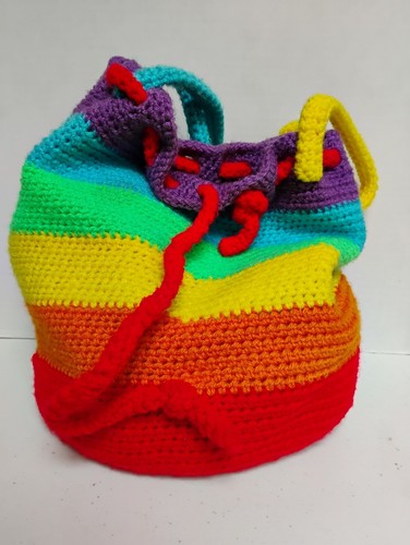 Handmade Crochet Rainbow Color Sorting Playset, Learning Toy - Picture 10 of 13