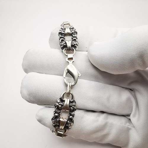 Beautiful 925 silver women's bracelet pendant vintage jewelry - Picture 5 of 7