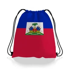 Haitian String Draw String Bag